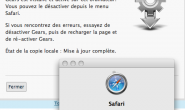 WordPress 2.6 - Safari - Gears - Success