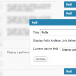 La version multi widget de l'extension WP-Polls