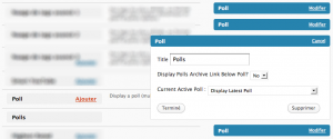 La version multi widget de l'extension WP-Polls